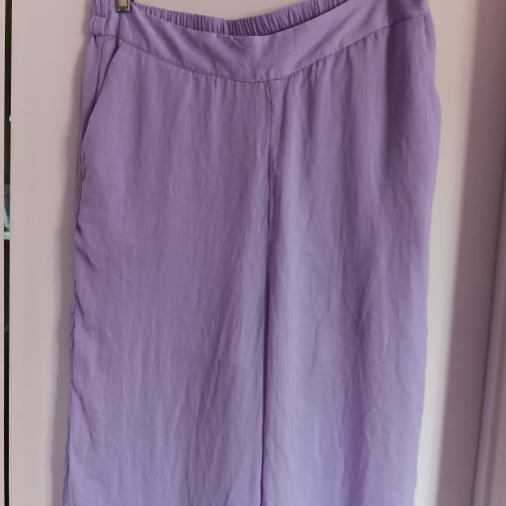 Aware VERO MODA Women's VMDARCY  HW Wide Leg Pants Lavender Size Large N… - Picture 5 of 13